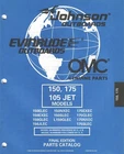 1998 Omc Evinrude Johnson 150, 175 105 Jet Models Parts Manual P/n 439321 (466) New. Price: $23.98.