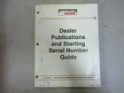 Mercury Marine Dealer Publications & Starting Serial Number Guide P/n 90-830571 Used. Price: $8.60.