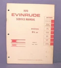 Original 1970 Evinrude Sportwin 1/2 Hp Outboard Motor Factory Service Manual Used. Price: $34.95.