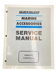 Quicksilver Marine Accessories Service Manual Remote Controls 90-814705 1989 New. Price: $9.95.