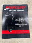 Mercury 90-866917, 40/50/60 Bigfoot Jet Efi Fourstroke Service Manual Used. Price: $60.00.