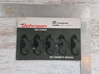 Vintage 1971 Johnson Seahorse 25R71 & 25RL71 25HP Outboard Motor Owners Manual Used. Price: $16.00.