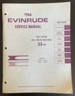 1966 Evinrude Service Manual 4282 For 33 Hp Ski-twin And Elect. Used. Price: $23.79.