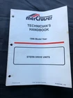 1996 Mercury Mercruiser Technician's Handbook Stern Drive Units 90-806534960 New. Price: $27.75.