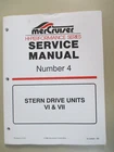 Oem 1996 Mercury/mercruiser Sterndrive Service Manual #4 90-848656 Used. Price: $24.99.