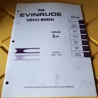 1966 Evinrude Service Manual Angler 5 Hp #4278 Used. Price: $10.99.