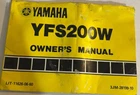 Yamaha 1989 YFS200W Owners Manual 14 Sections Printed Japan LIT-11626-06-60 Used. Price: $9.99.