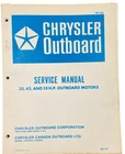 Chrysler Outboard Service Manual 35, 45 And 55 Hp Ob 1936 Used. Price: $21.95.