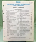 New Genuine Omc 394607-2 Section Two Fuel Systems Service Manual 1983. Price: $41.74.