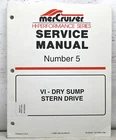 1998 Mercury Mercruiser #5 Vi-dry Sump Stern Drive Service Manual 90-840250 Used. Price: $10.00.