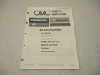 174546 1987 Omc Evinrude Johnson Marine Engine Accessories Parts Catalog Used. Price: $12.50.