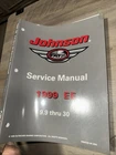 Johnson Service Manual 9.9 Thru 30 Models 1999 Ee P/n 787028 Used. Price: $20.00.