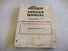 1994 Mercury Mercruiser #11 Bravo Stern Drive Unit Service Manual Pn 90-17431--2 Used. Price: $22.70.