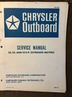 Chrysler Outboard Service Manual Ob 1936 For 35, 45 And 55 Hp Motors Used. Price: $19.99.