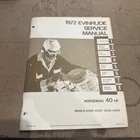 1972 Evinrude Service Manual Norseman 40HP Models 40202 40203 40252 40253 #4817 Used. Price: $20.00.