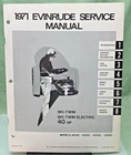 New Genuine Evinrude 4750 Ski-twin/electric 40 Hp Service Manual 1971. Price: $31.52.