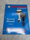 Omc Johnson Evinrude Service Manual "er" Models 2 Thru 8 Hp #500606 Used. Price: $15.30.