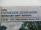 Clymer B732 Evinrude/johnson 2-40HP Stroke 1973-1990 Repair Manual Used. Price: $40.00.