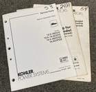 Kohler Generators TP-5229 TP-5231 TP-5253 Service Parts/parts Listing Manuals Used. Price: $46.26.
