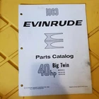 1963 Omc Evinrude Parts Catalog Big Twin Electric Hp #4033/278448 Used. Price: $14.99.