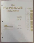 1968 Evinrude 4486 85 Hp Speedifour Outboard Service Manual Used. Price: $12.95.