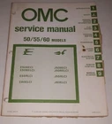 1981 Omc Service Manual 50/55/60 Models P/n 392073 Used. Price: $27.50.