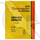 Johnson Outboard 1975 6HP 6R75 6RL75 Oem Factory Repair Shop Service Manual Used. Price: $39.99.