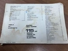 1970 Johnson 115 Hp Super Sea Horse Outboard Owner's Manual Hydro-electric Used. Price: $20.00.