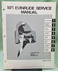 New Genuine Evinrude 4753 Starflite 100 Hp Service Manual 1971. Price: $30.38.