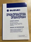 Oem Suzuki Outboard Owner Manual DF40A/DF50A/DF60A/DF50AV/60AV 99011 88L80 03B Used. Price: $15.00.