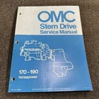 1974 Omc Stern Drive Service Shop Manual 170-190 Horsepower 980869 Used. Price: $25.00.