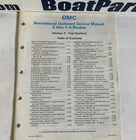 Omc Outboard Thru V-6 Models Oem Recreational Service Manual #394607-2. Used. Price: $22.50.