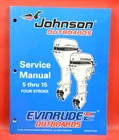 1998 Johnson/evinrude "ec" Thru 15 (4) Sroke Oem Service Manual P/n 520203 Vg+ Used. Price: $28.01.
