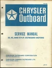 Chrysler Outboard Marine Boat Service Manual 35 45 55 Hp Motors Ob 1936 Used. Price: $99.99.