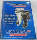 1997 Omc Johnson Evinrude 40 Thru 55 2-CYLINDER Service Manual P/n 520206 Used. Price: $37.46.