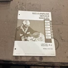 4812 Omc 1972 Evinrude Outboard Service Manual Hp Lightwin Yachtwin 4236 4206 Used. Price: $20.00.