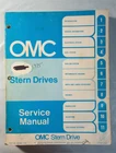 Omc Stern Drive 981025 1975 120/140/165/175/190/225/235/245 Hp Service Manual Used. Price: $29.95.