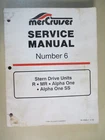 Oem 1994 Mercury/mercruiser Sterndrive Service Manual #6 90-12934--1 Used. Price: $34.99.