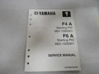 2009 Yamaha Marine Outboards F4A/F6A Factory Service Manual P/n LIT-18616-03-20 Used. Price: $25.70.
