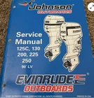 1998 Johnson Evinrude 125C, 130, 200, 225, 250 Hp V4 V6 V8 Repair Manual 520212 Used. Price: $69.99.