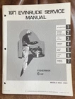 1971 Evinrude Service Manual 4746 For Fisherman Hp Models 6102 & 6103 Used. Price: $26.89.