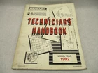 90-816981920 Technicians Handbook For Mercury Mariner Outboard Model Year 1992 Used. Price: $19.95.