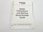 Mercury 90-830571 Dealer Publications And Starting Serial Number Manual Guide Used. Price: $12.95.