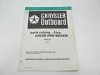 OB3358 Outboard Parts Catalog For Chrysler Hp Sailor 1980 65H0A 65B0A Used. Price: $13.95.