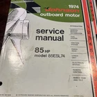 1974 Johnson 85 Hp Outboard Service Manual Jm 7410 Used. Price: $29.95.