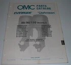 Parts Catalog Omc Ersatzteilkatalog Evinrude Johnson 90 110 Models 05/1988! Gut. Price: $22.75.