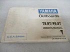 PM225 1995 Yamaha Outboards T9.9T/F9.9T Owner's Manual LIT-18626-02-12 Used. Price: $16.78.