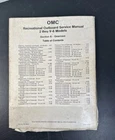PM218 Omc Thru V-6 Model Section Recreational Outboard Manual P/n 394607-6 Used. Price: $20.00.
