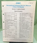 New Genuine Omc 394607-3 Section Three Ignition System Service Manual 1983. Price: $36.54.