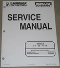 1998 Mercury Mariner 6 9.9 10 15 Hp Engine Service Manual 90-827242R1 Used. Price: $24.99.